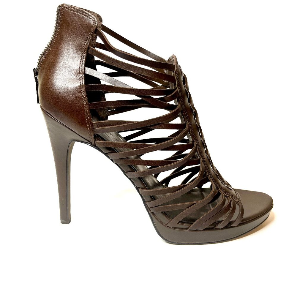 Jessica Simpson Fudge Brown Strappy High Heels Women’s Size 10 – Stylish & Chic